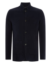 007 Milano Knitted Cashmere Jacket Blue