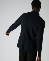 007 Milano Knitted Cashmere Jacket Blue