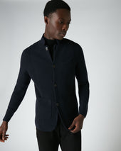 007 Milano Knitted Cashmere Jacket Blue