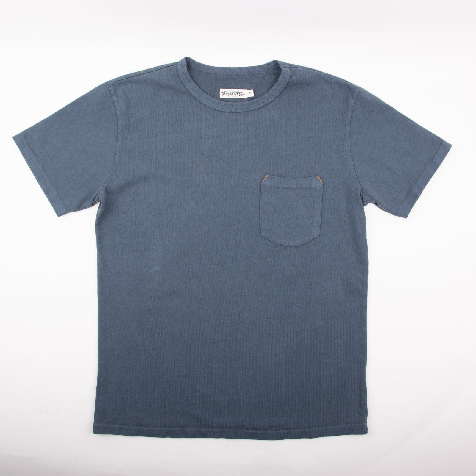 13 Ounce Pocket T-Shirt Faded Blue