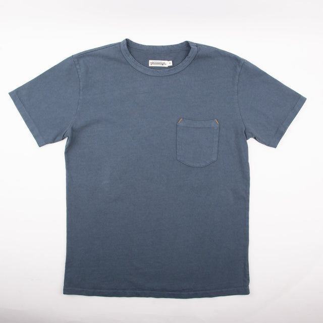 13 Ounce Pocket T-Shirt Faded Blue