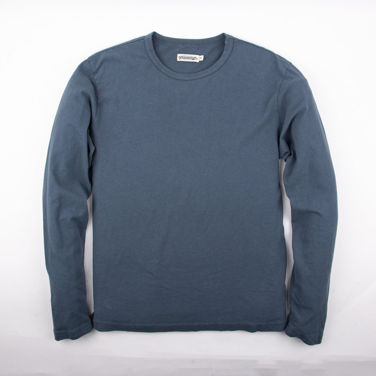 9 Ounce T-Shirt L/S Faded Blue