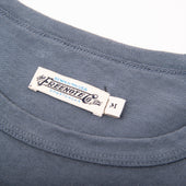 9 Ounce T-Shirt L/S Faded Blue