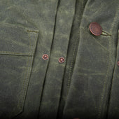 Riders Jacket Waxed Canvas Olive