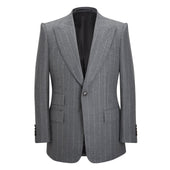 Grey Chalkstripe Heritage Jacket