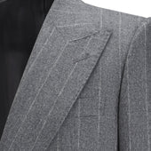 Grey Chalkstripe Heritage Jacket