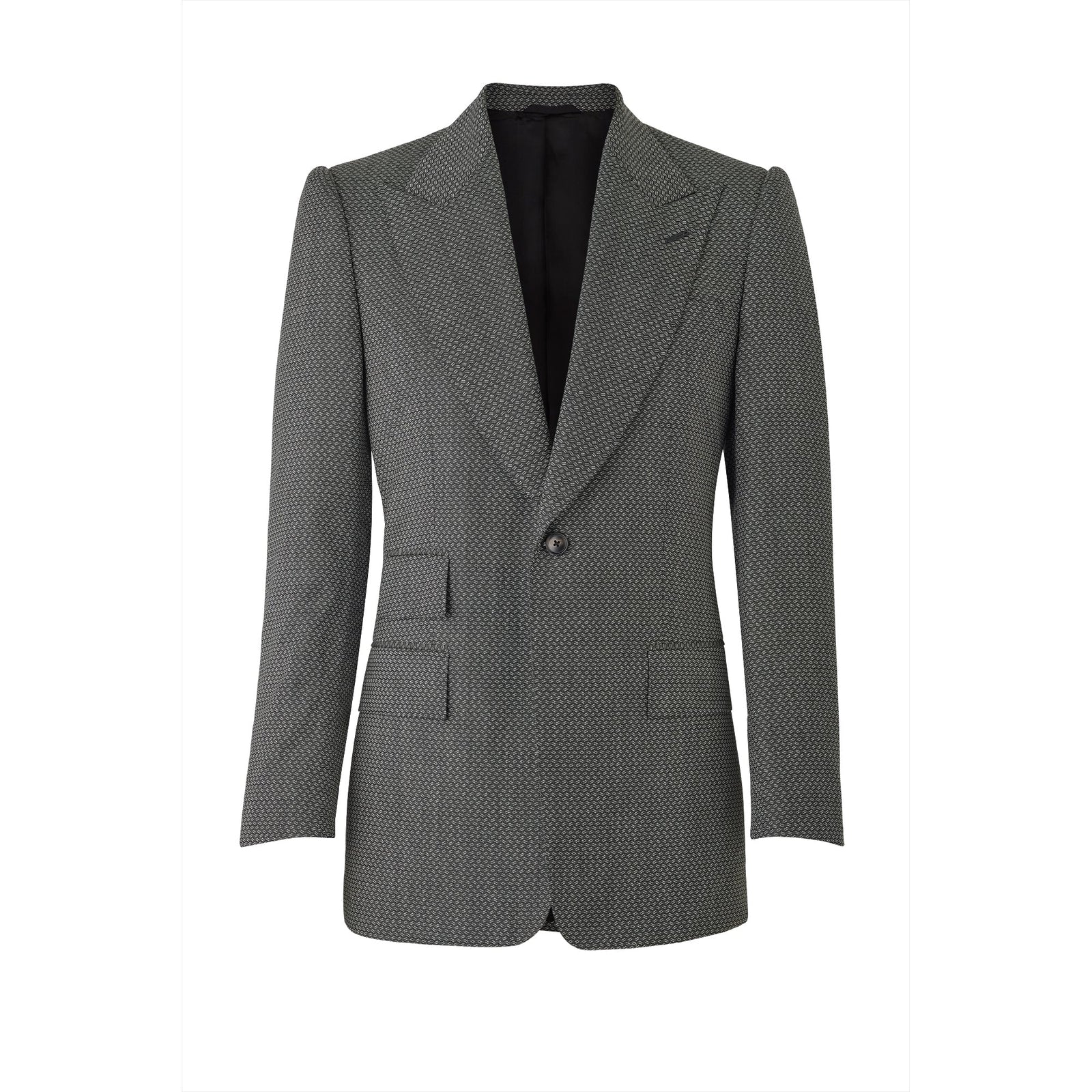 Black and White Geometric Heritage Jacket