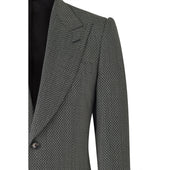 Black and White Geometric Heritage Jacket