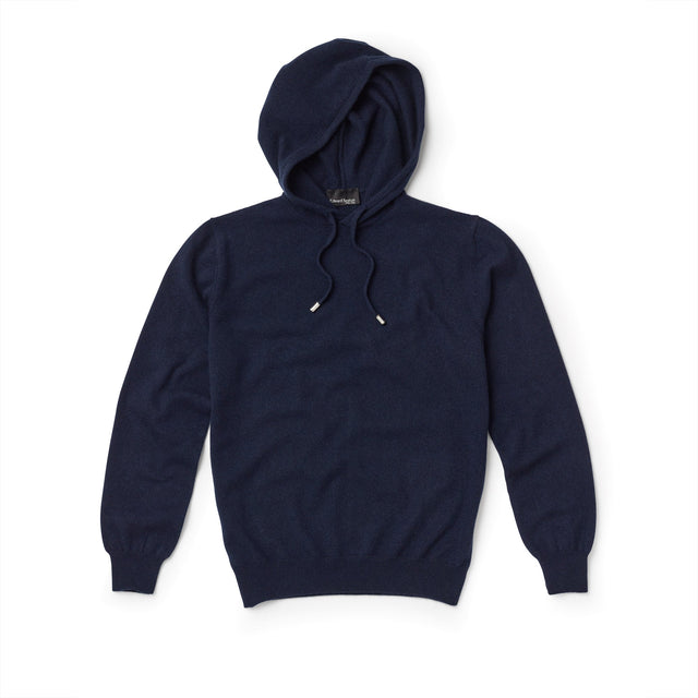 Navy Cashmere Hoodie