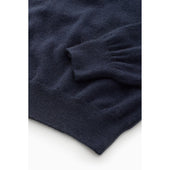 Navy Cashmere Hoodie