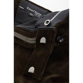 Brown Velvet Parallel Trousers
