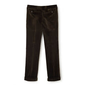 Brown Velvet Parallel Trousers