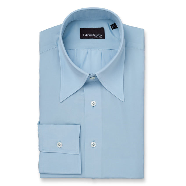 Sky Blue Silk Shirt