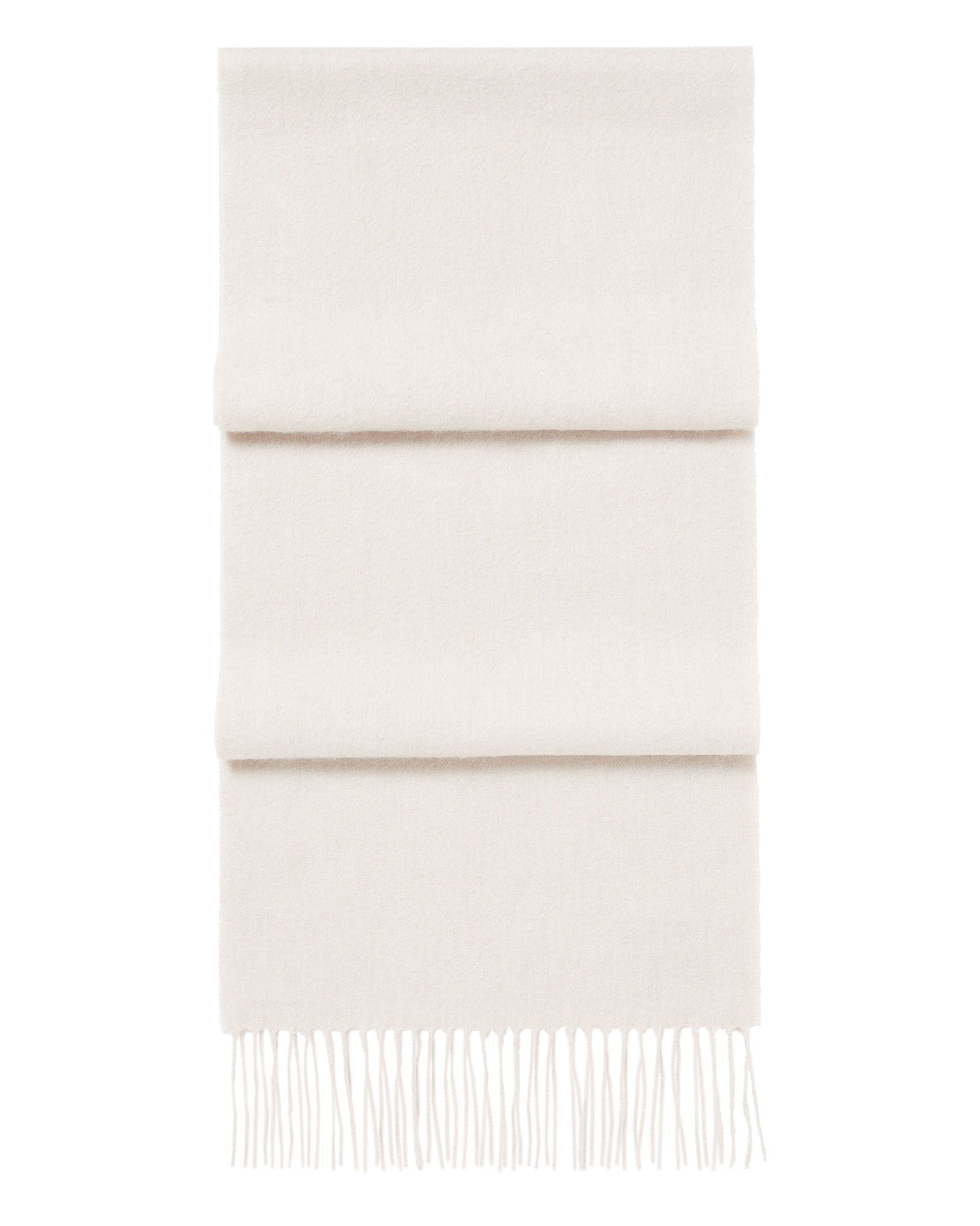Unisex Woven Cashmere Scarf White