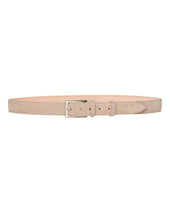 Men's Suede Belt Taupe Brown