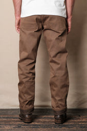 Belford Straight 15 ounce Brown Denim