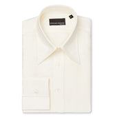 Off-White Sand Washed Silk Point Collar Shirt