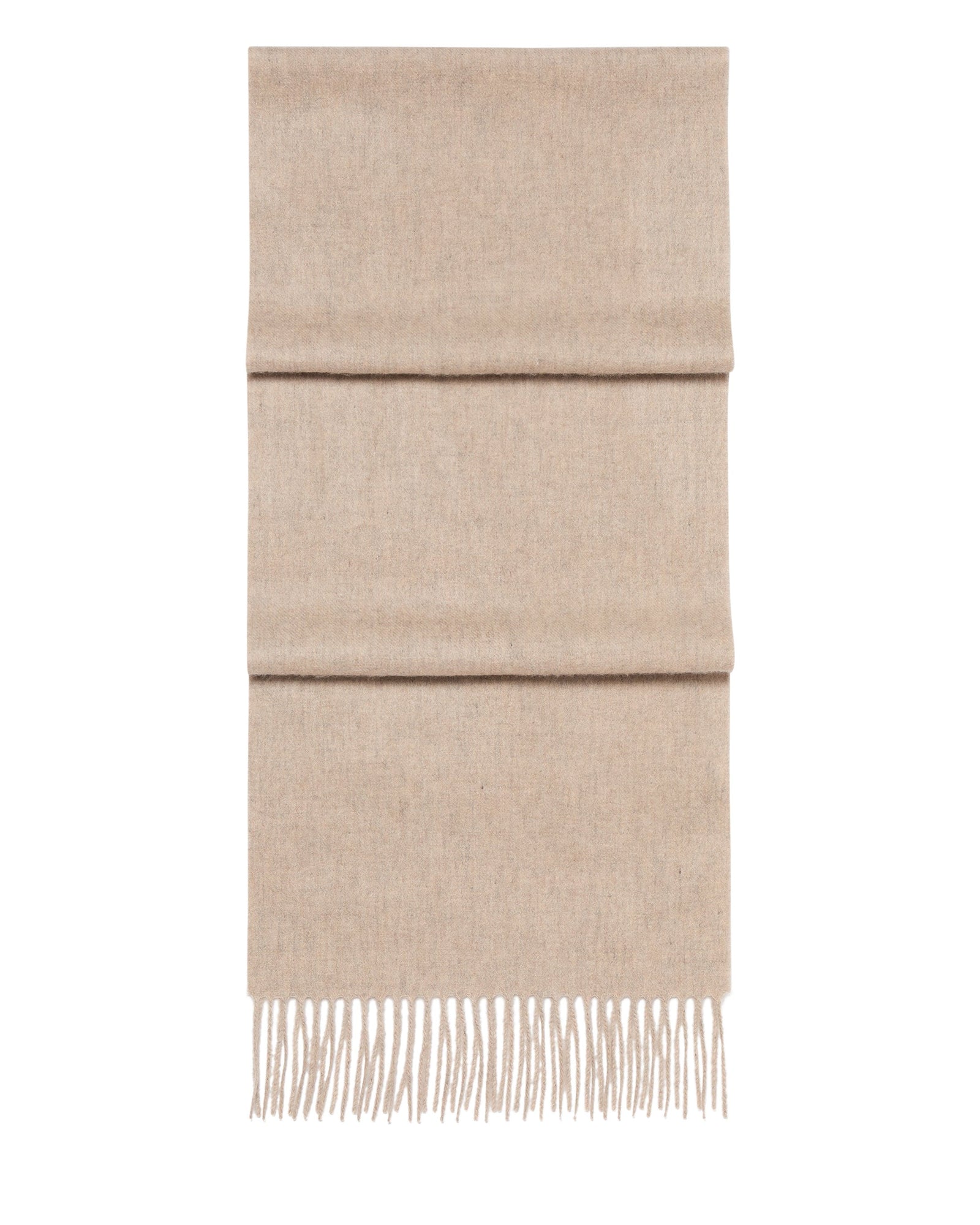 Unisex Woven Cashmere Scarf Oatmeal Brown
