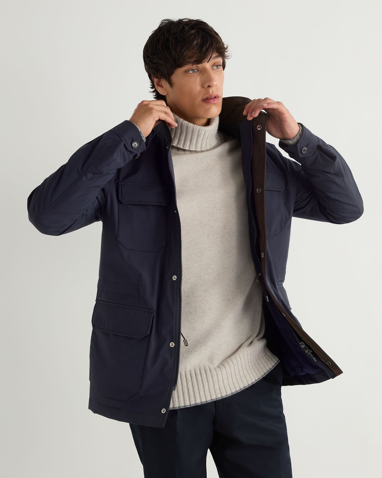 Men's Vale Weatherproof Jacket Navy Blue