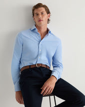 Men's Cannes Soft Cotton Flannel Shirt Blue