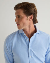 Men's Cannes Soft Cotton Flannel Shirt Blue