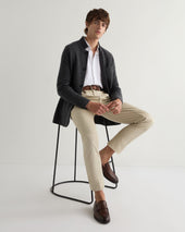 Men's Cannes Soft Cotton Flannel Shirt White