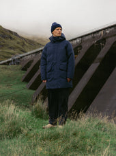 Gullane Storm Parka in Dark Navy Recycled Nylon
