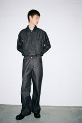 Straight Rivet Trouser Denim - Raw Indigo