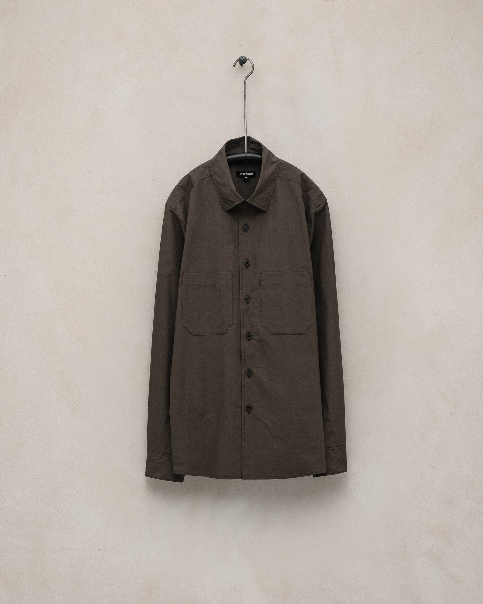 Two Pocket Shirt Organic Cotton Typewriter Anthracite