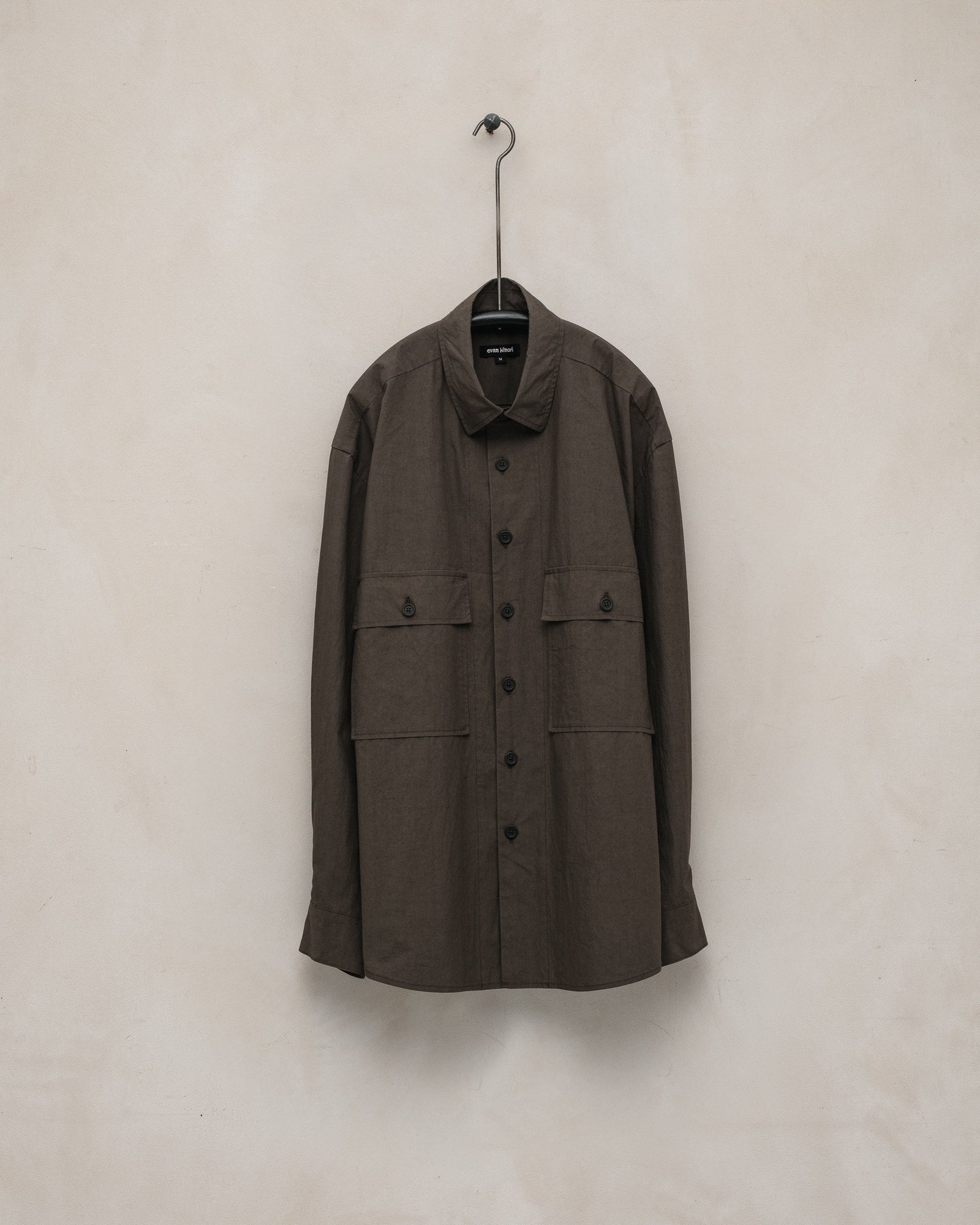 Big Shirt Organic Cotton Typewriter Anthracite