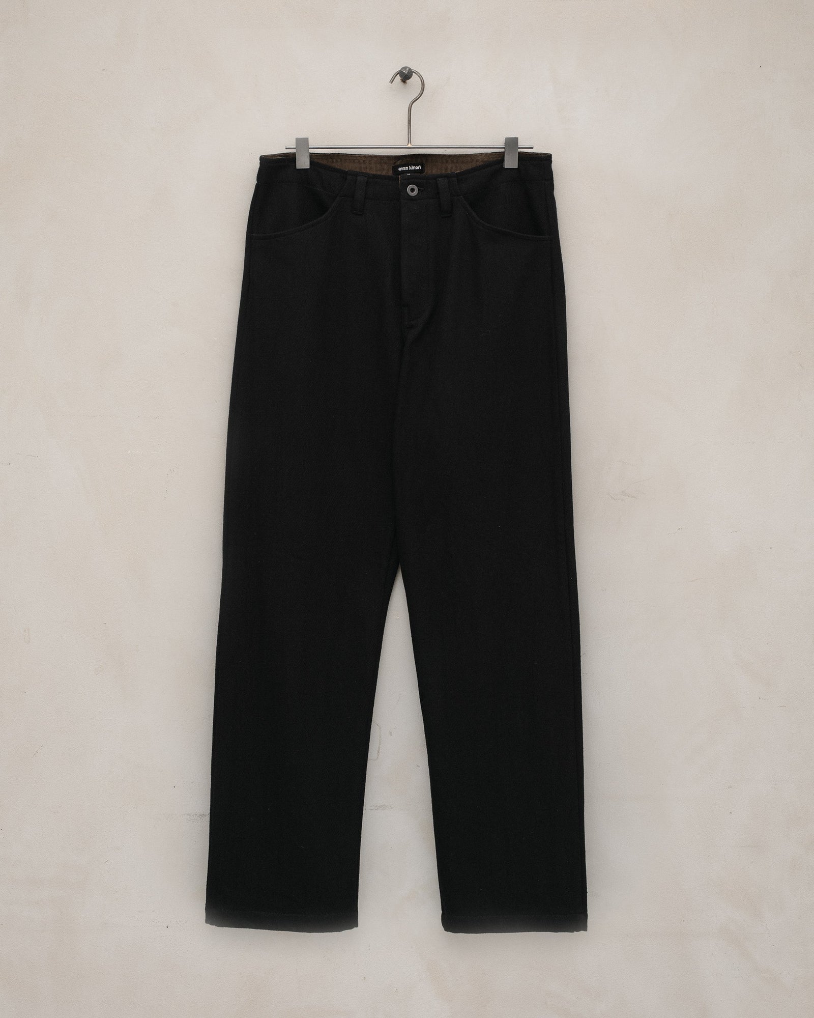 Four Pocket Pant - Cotton Kersey, Black