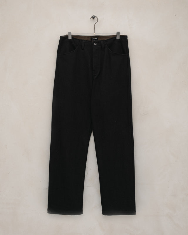 Four Pocket Pant - Cotton Kersey, Black
