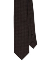 Brown Honeycomb Silk Tie