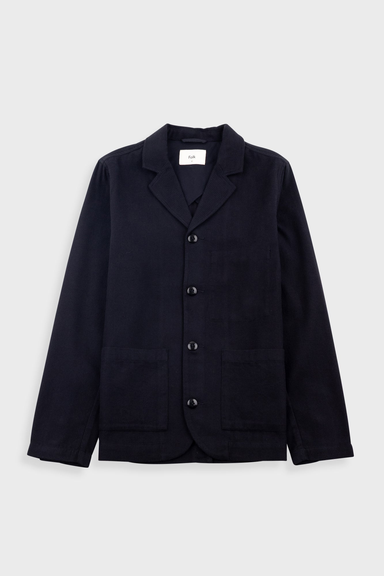 Patch Jacket Soft Brushed Stripe