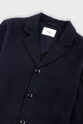Patch Jacket Soft Brushed Stripe