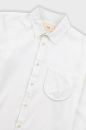 Herringbone Curve Shirt Off White