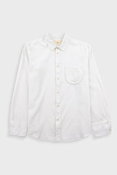 Herringbone Curve Shirt - Off White