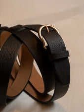 Grain Gold Shield Buckle Belt