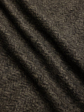 Bute Vest in Moss Wool Herringbone