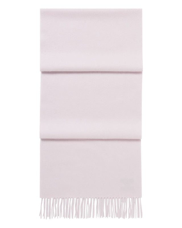 Unisex Large Woven Cashmere Scarf Chalk Pink