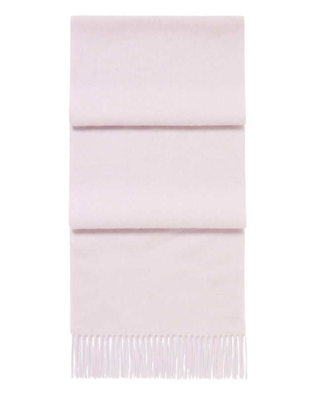 Unisex Woven Cashmere Scarf Chalk Pink