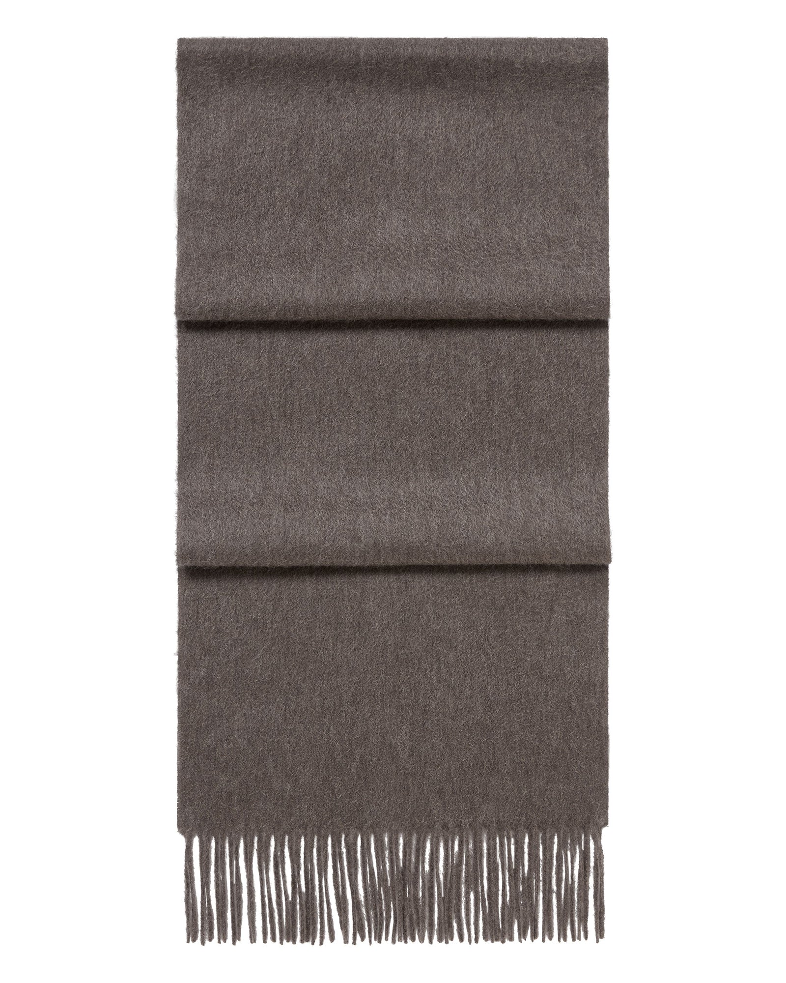 Unisex Woven Cashmere Scarf Otter Brown