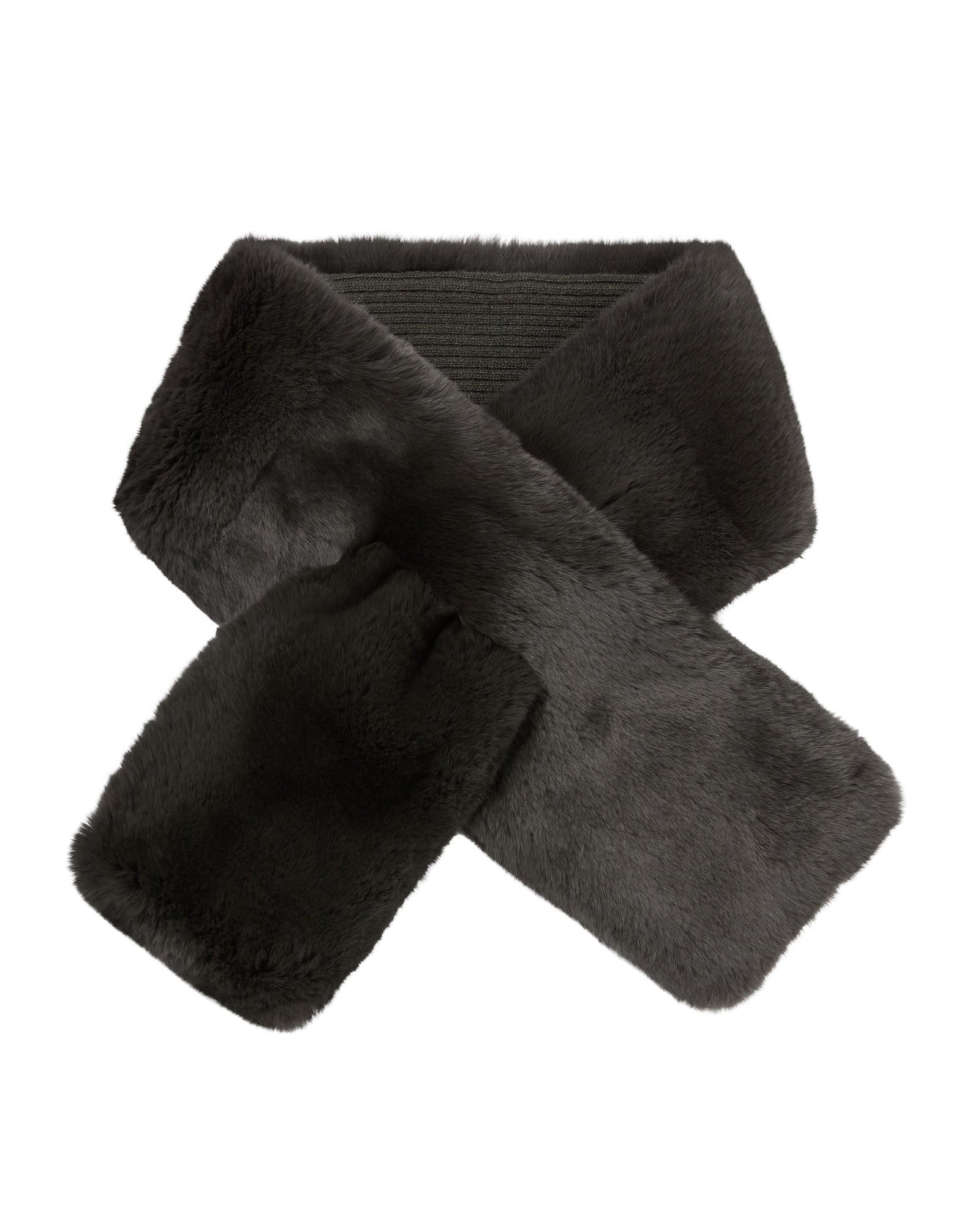 Unisex Fur Neckwarmer Arabica Khaki Green