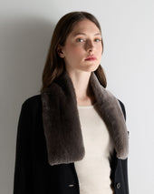 Unisex Fur Neckwarmer Otter Brown