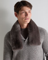 Unisex Fur Neckwarmer Otter Brown