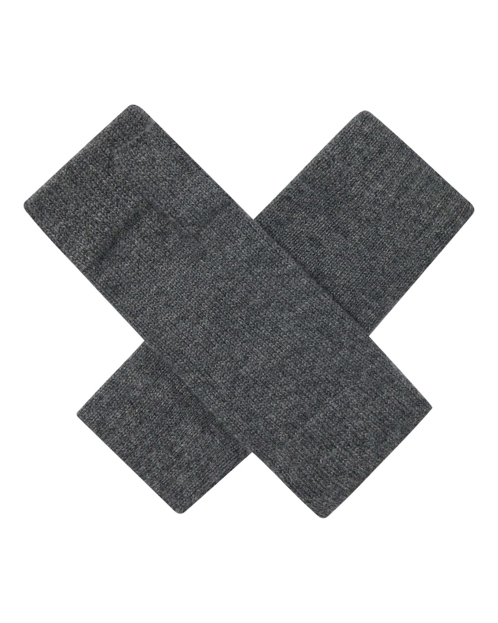 Unisex Fingerless Cashmere Gloves Elephant Grey