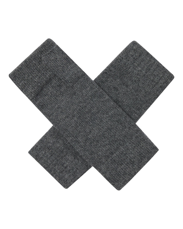 Unisex Fingerless Cashmere Gloves Elephant Grey