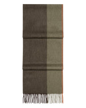 Unisex Cashmere Check Scarf Green