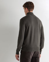 Men's Trafalgar Roll Neck Cashmere Jumper Arabica Khaki Green