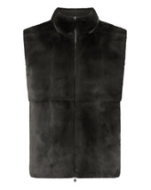 Men's Vermont Fur Lined Gilet Arabica Khaki Green